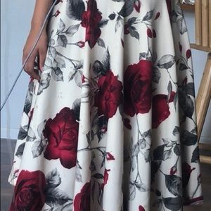 Floral Print Skirt